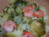 小エビとほくほくポテトの　香草ガーリックバターのオーブン焼