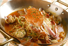 渡り蟹のパスタランチ