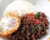 豚挽き肉のバジル炒めご飯ガパオ