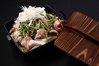 宮崎地頭鶏と山盛り野菜のコラーゲンスープ鍋