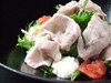 京水菜と冷しゃぶの八丁味噌サラダ