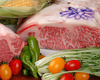 神戸牛ロースステーキと有機野菜のコース