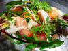 旬魚とほろ苦い葉野菜のサラダ